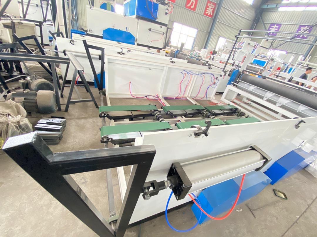 Toilet paper production line on the factory floor in Foshan