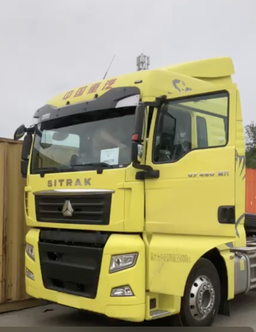 SITRAK G7 480 tractor unit before shipment from China